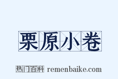 栗原小卷是什么意思的图片